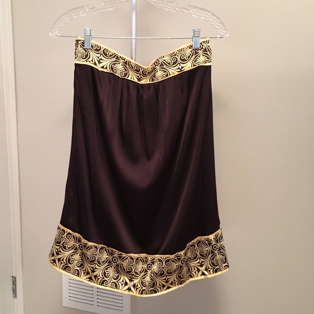 Bebe mini reversible strapless dress size small