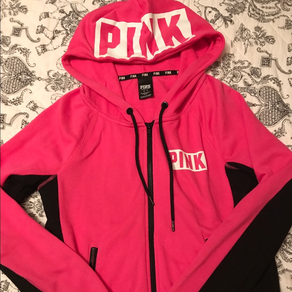 VS PINK ZIP UP