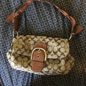 Coach bag with braided strap