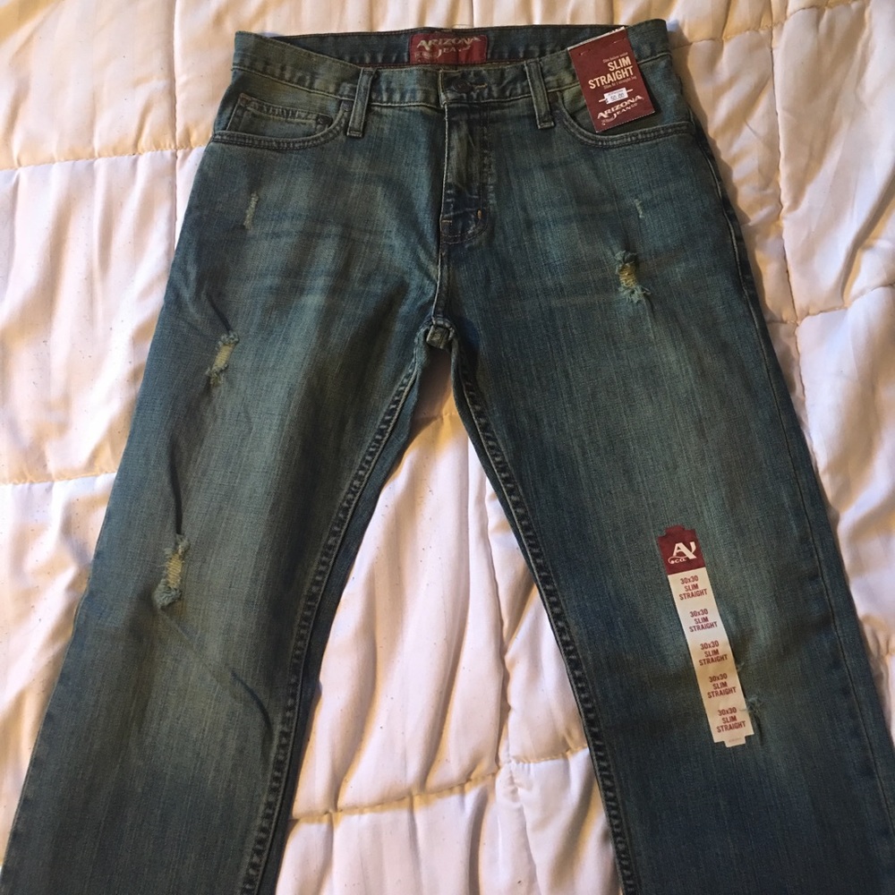 Arizona lightly distressed jean