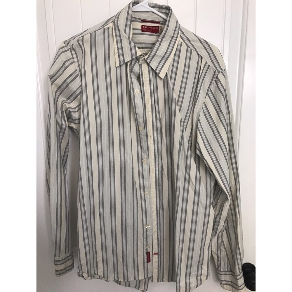 Guess striped button up