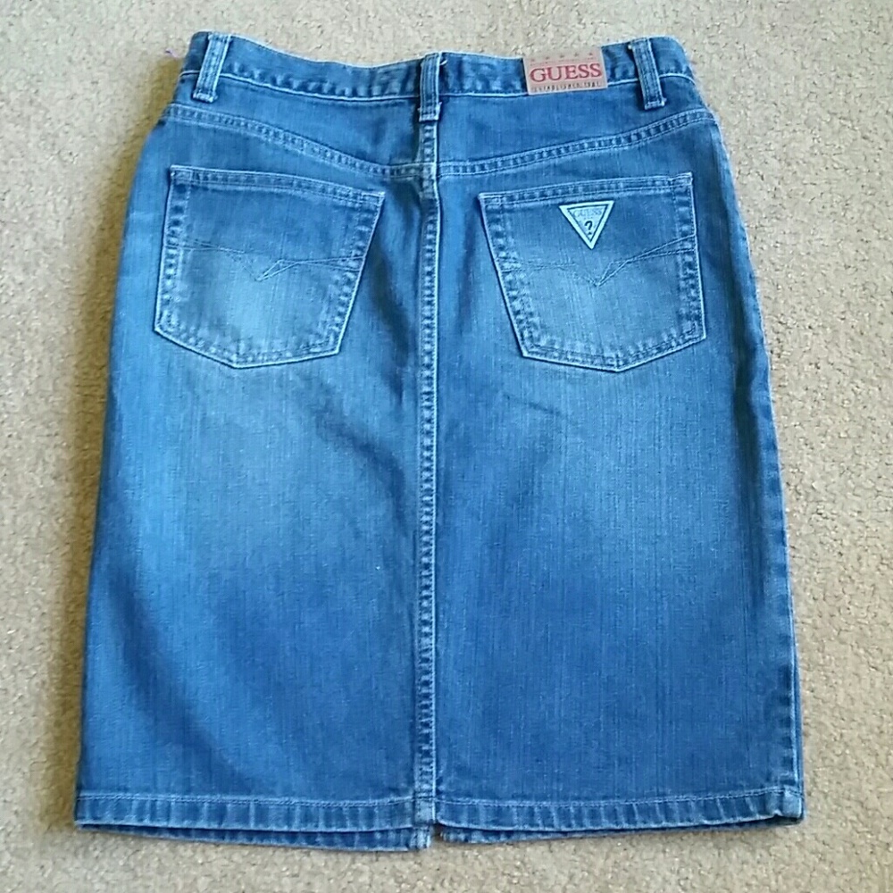 Guess authentic denim pencil skirt, USED