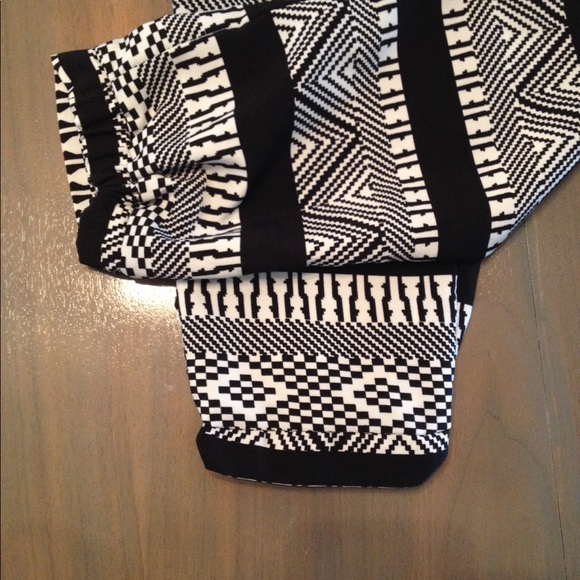 Aztec Print High Waisted Harlem Pants - Picture 4 of 5