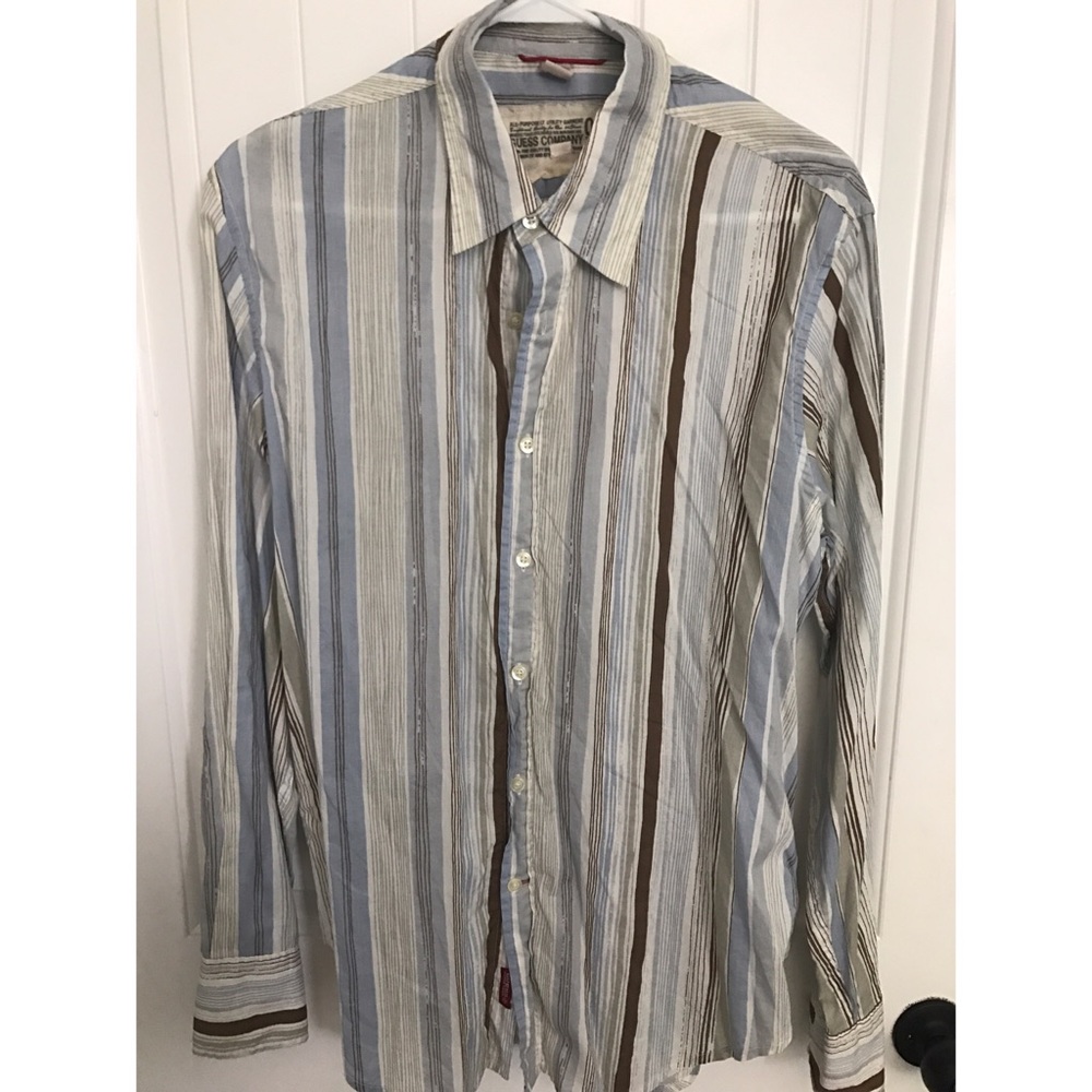 Guess striped button up