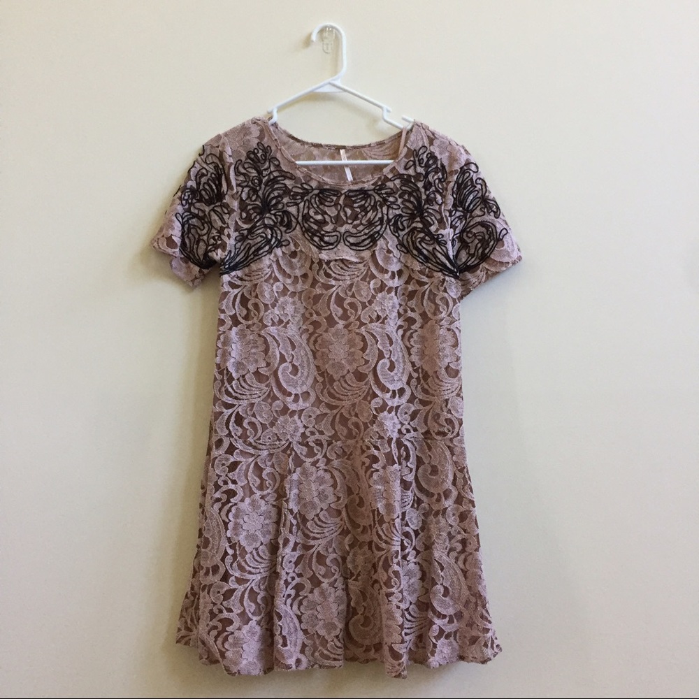 Lace Free People Dress with Slip