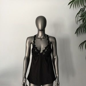 FLORA NIKROOZ Showstopper Camisole Top Black LARGE