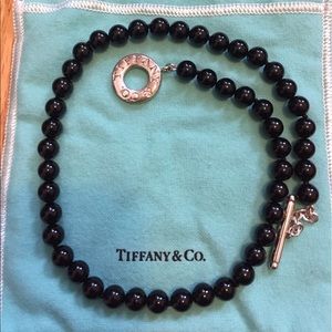 Tiffany Black Onyx necklace 17.5"