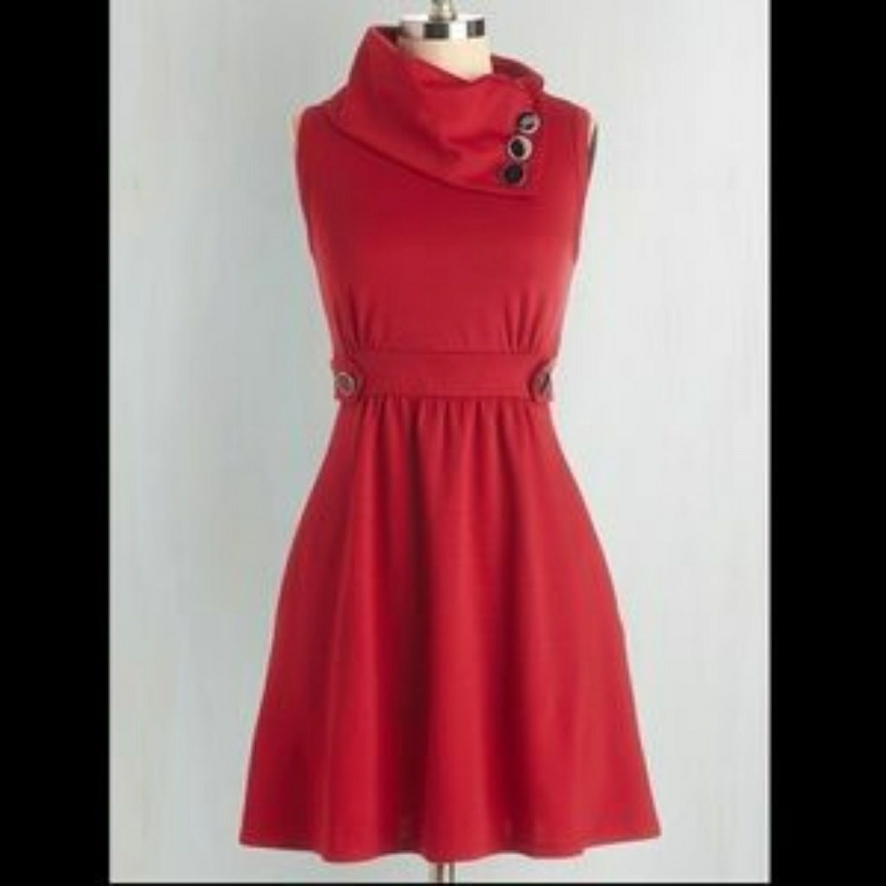 ModCloth Coach Tour Dress in Red