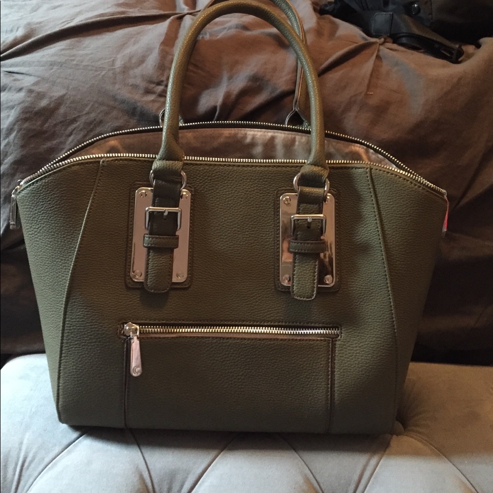 Charming Charlie Olive Tote
