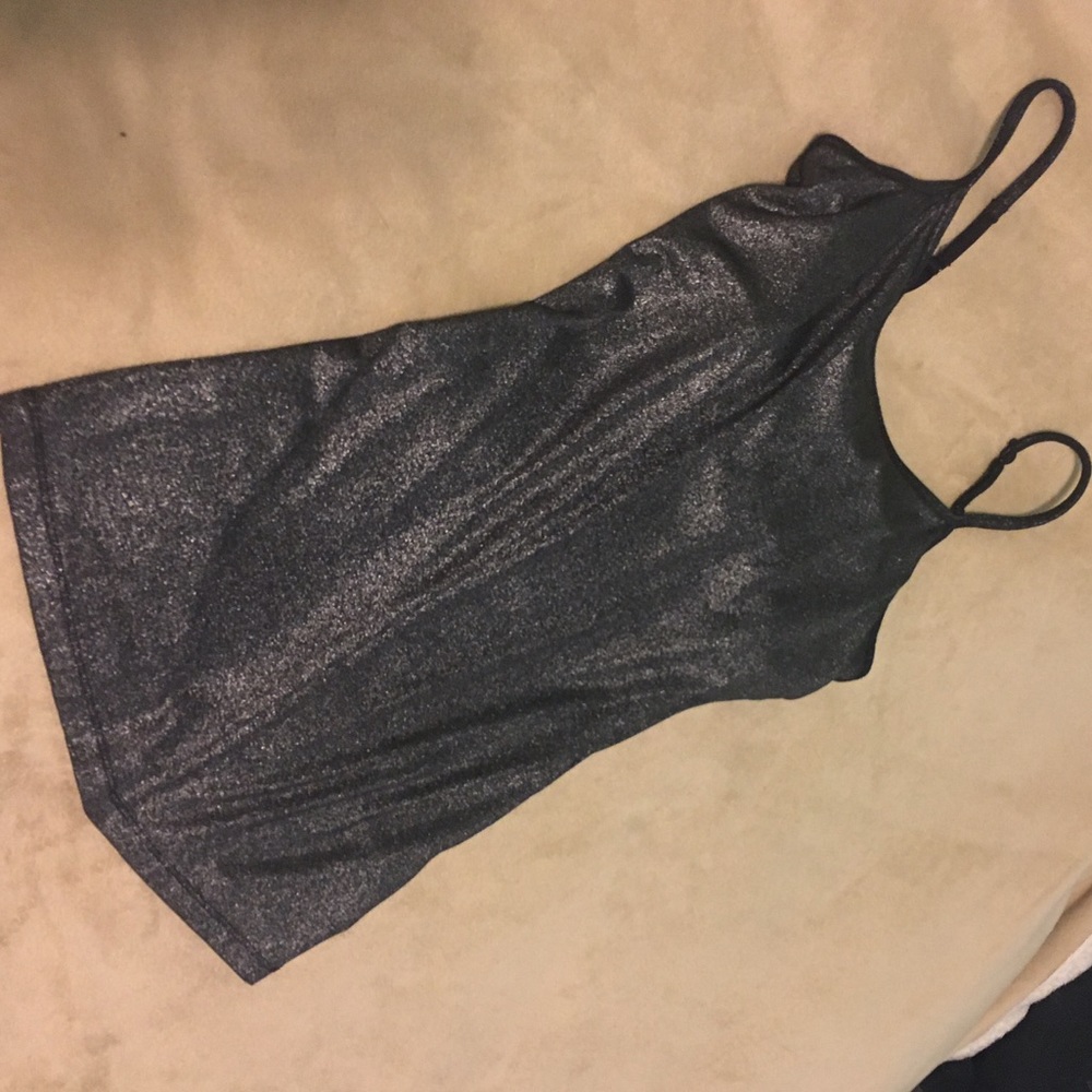 Express Sparkle dark grey tank