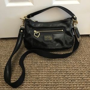 Coach Poppy Black Patent Leather Bag