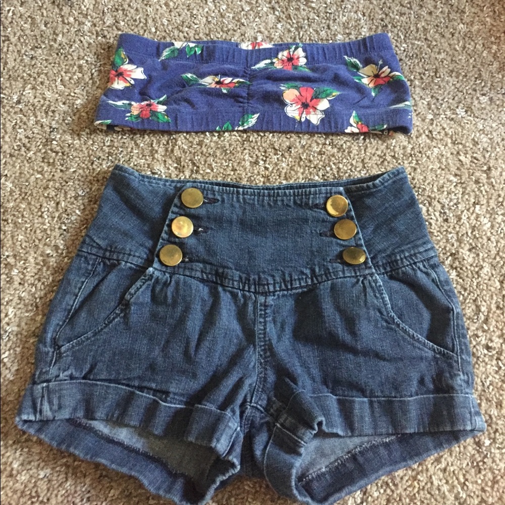 High waisted shorts