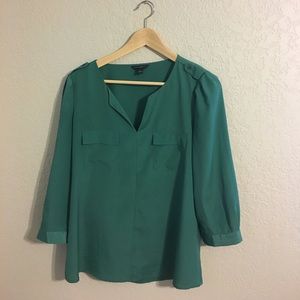 Emerald green Banana Republic blouse