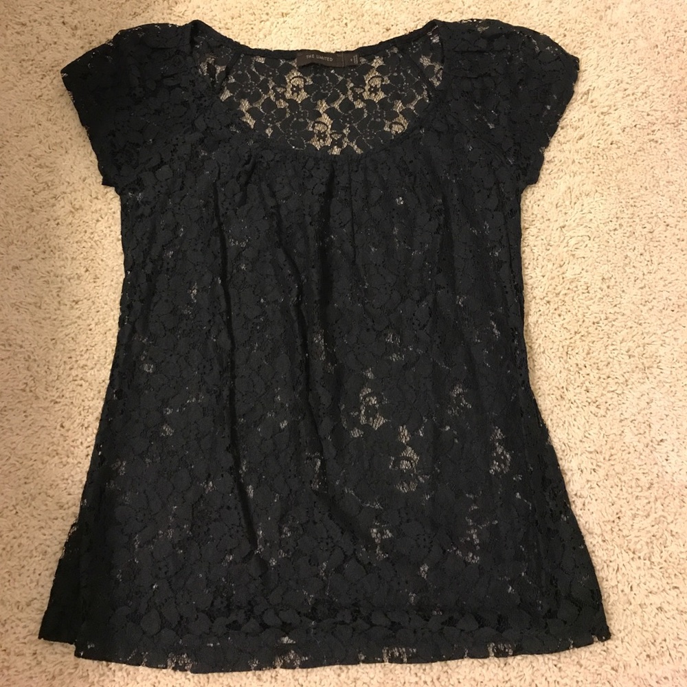 Black lace top