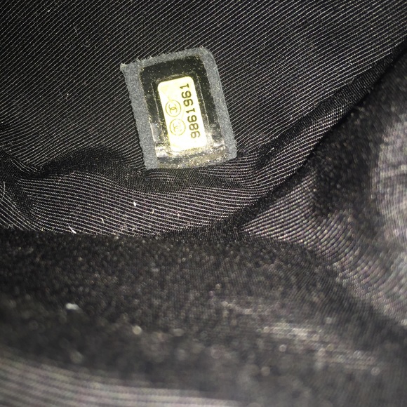 VINTAGE CHANEL by Karl Lagerfeld TWEED black BAG❤️HP - Picture 6 of 6