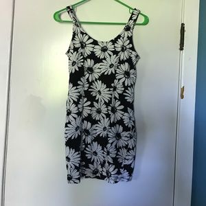 Black and White Flower Dress