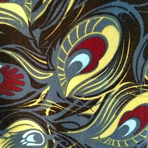 NWT Lularoe peacock feathers OS - Picture 2 of 4