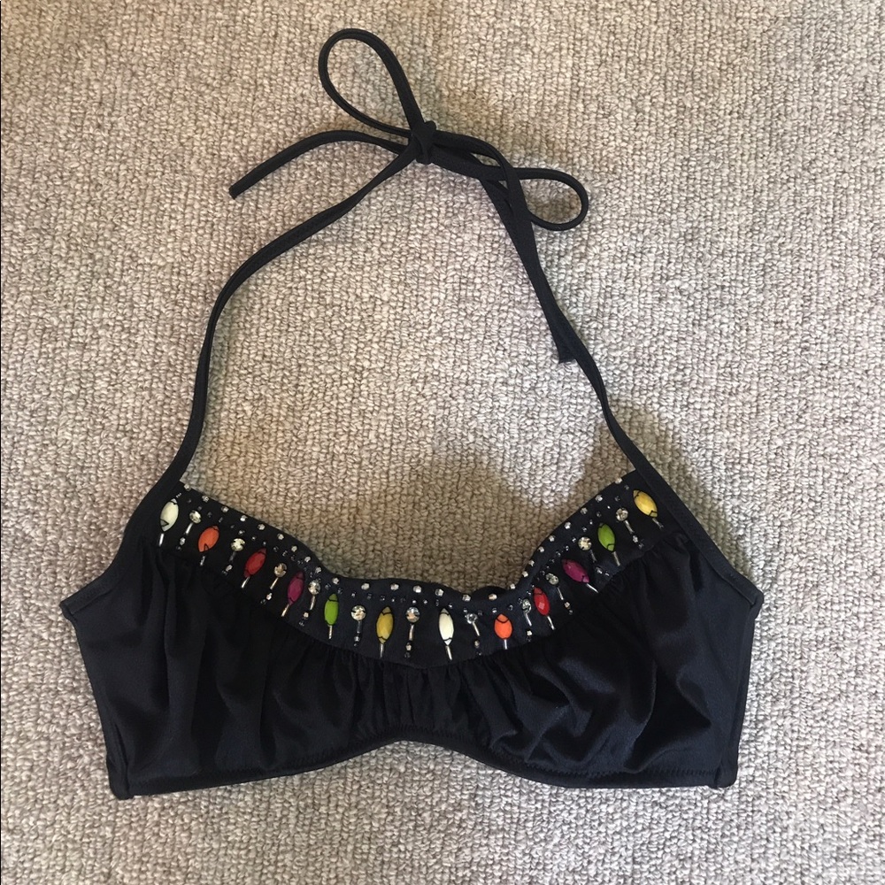 nwot • vs jeweled bikini top