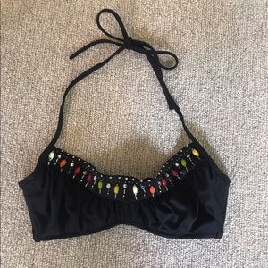 nwot • vs jeweled bikini top