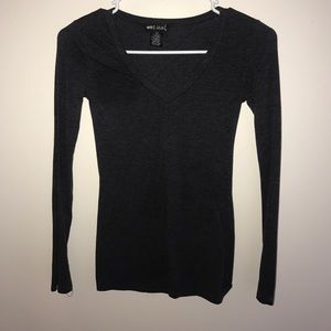 Dark grey long sleeve shirt