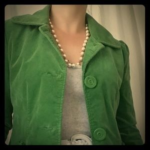 Green pea coat