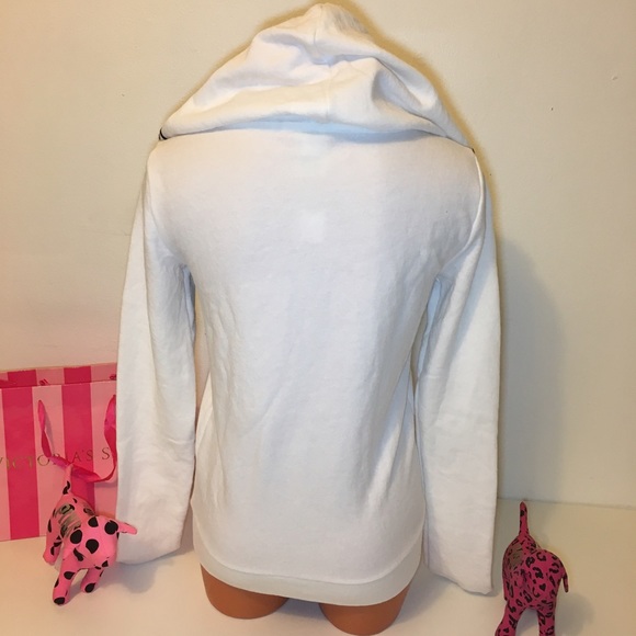 🚫SOLD🚫NEW PINK VS LOGO FULL ZIP HOODIE - Picture 4 of 4