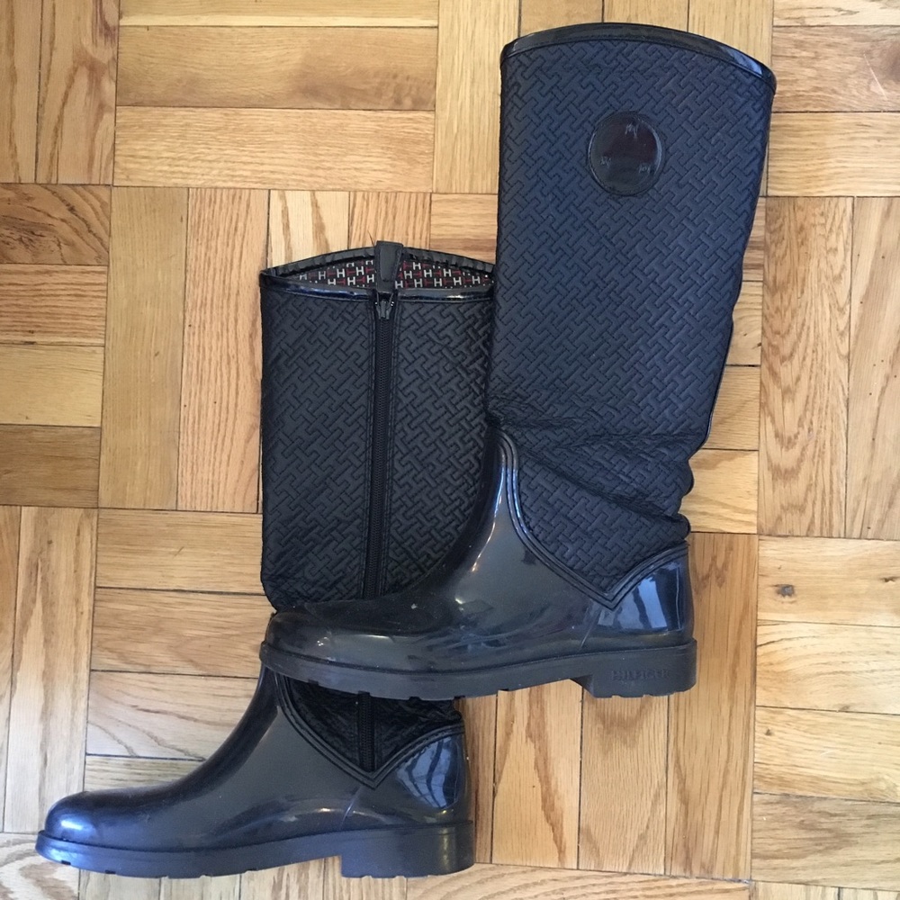 Tommy Hilfiger Black Rain Boots ☂️