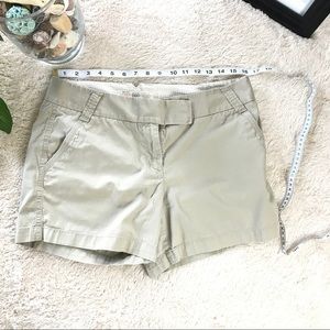 Women's J.Crew size 8 khaki shorts. Classic twill