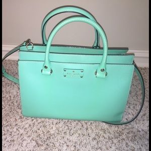 Kate spade seafoam green purse