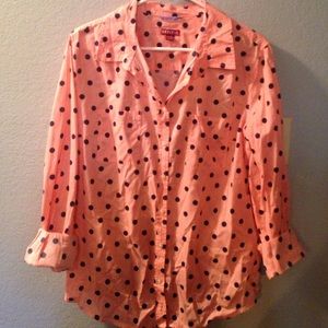 Merona cotton button down blouse