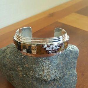 Navajo Sterling Silver Bracelet by Melvin Francis