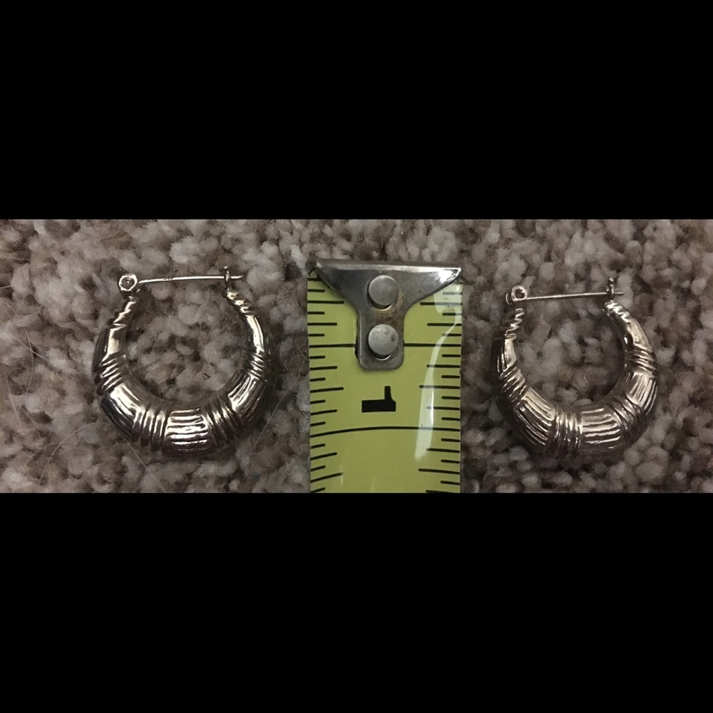 Sterling silver hoops