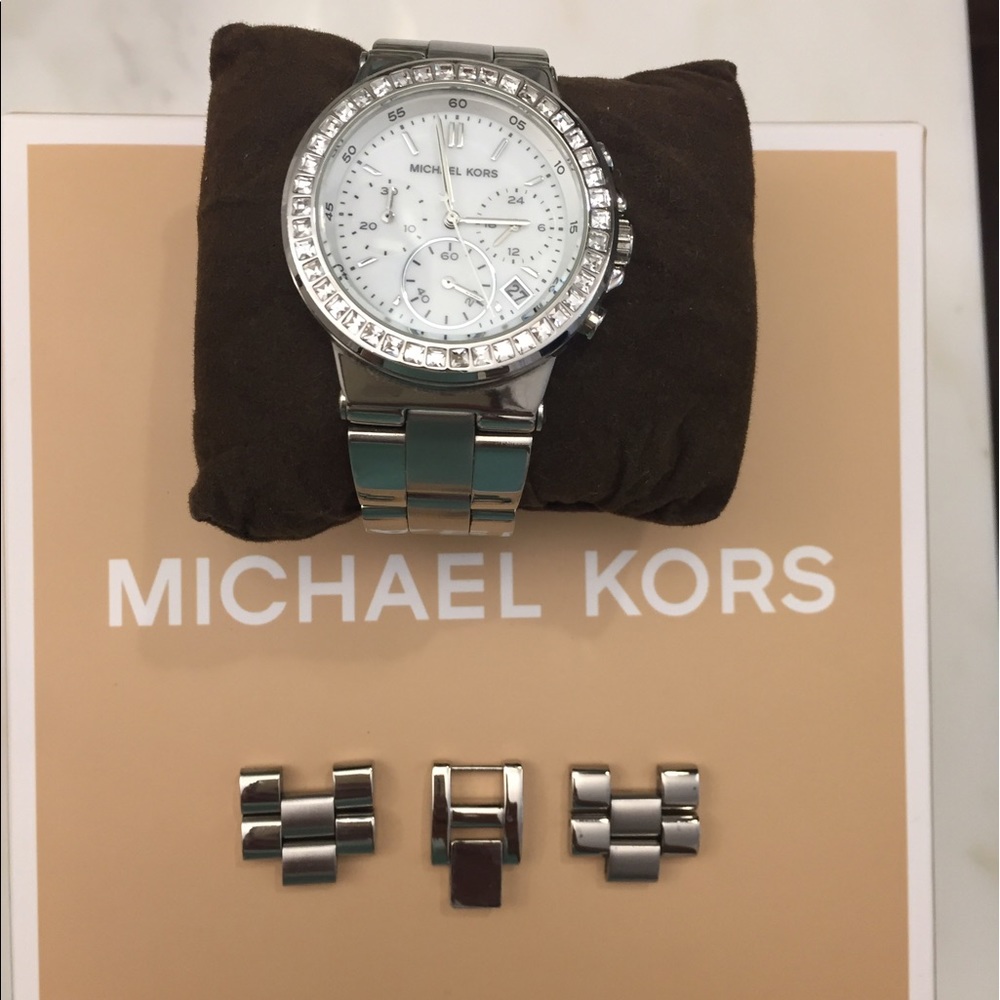 Silver Michael Kor's watch