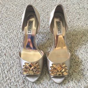 Badgley Mischka Satin Heels