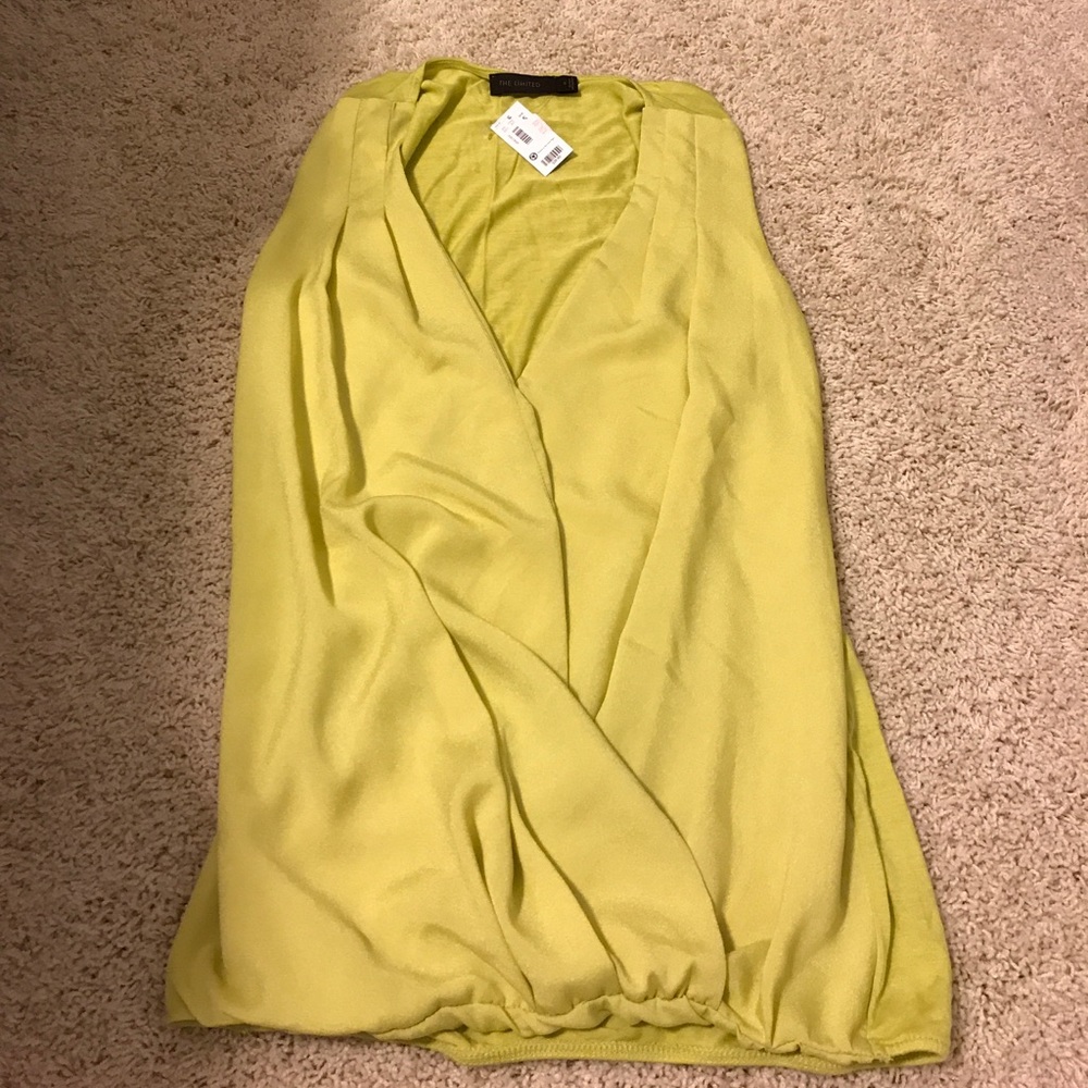 Deep V sleeveless top NEVER WORN