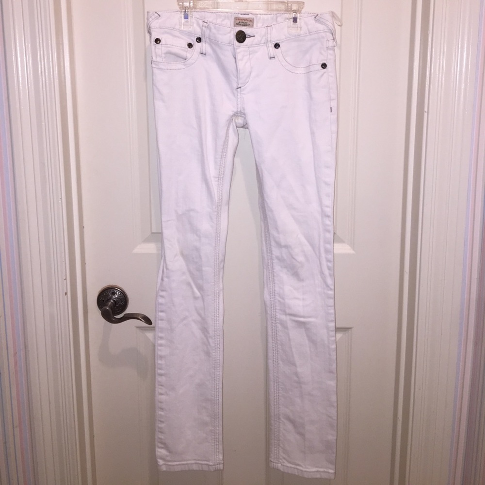 FREE PEOPLE white jeans
