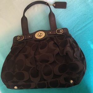 Coach purse with duster bag