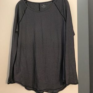 Athleta thin stripped long sleeve top