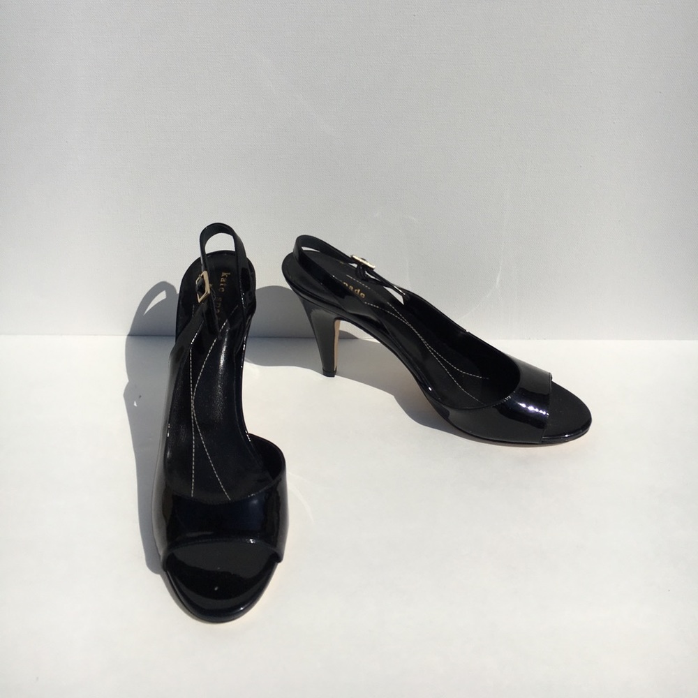Kate Spade Black Patent Leather Heels 9