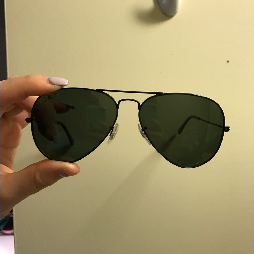 All Black ray ban aviator - 58 mm