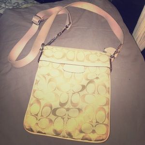 COACH baby pink cross body