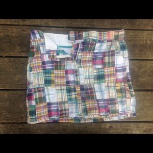 J. Crew Multi Colored Patchwork Skirt