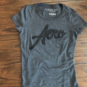 Black and Grey Aéropostale shirt