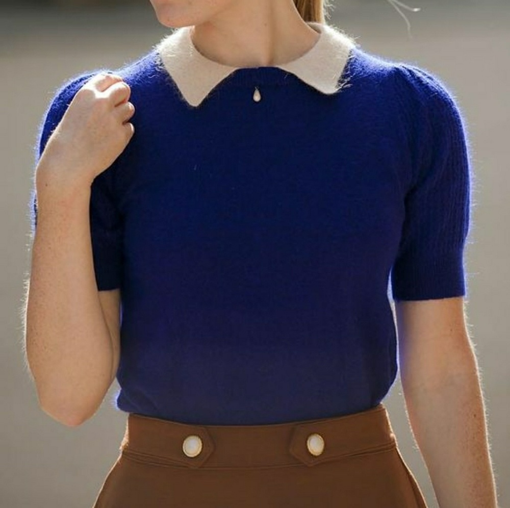 Miss Patina Peter Pan Collar Top