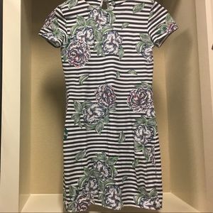 Floral & striped dress
