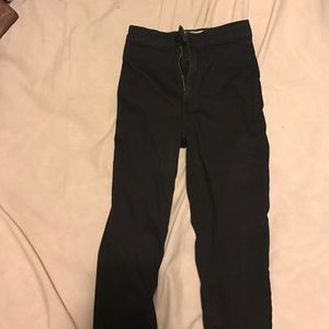 high waisted black pants