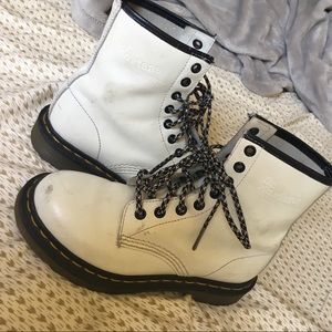 White 1460 Smooth Dr. Martens