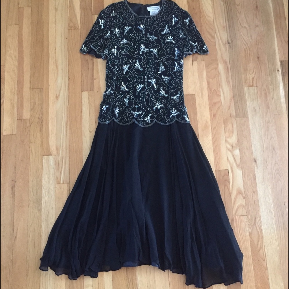 Embroidered formal gown