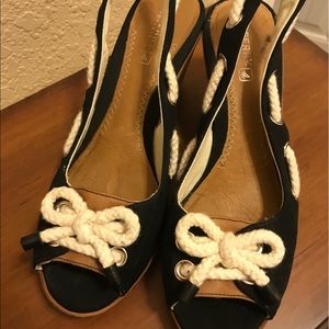 Nautical Sperry Wedge