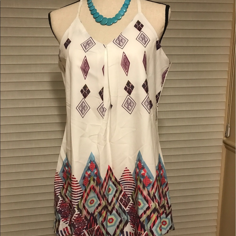 NWOT strappy geometrical dress